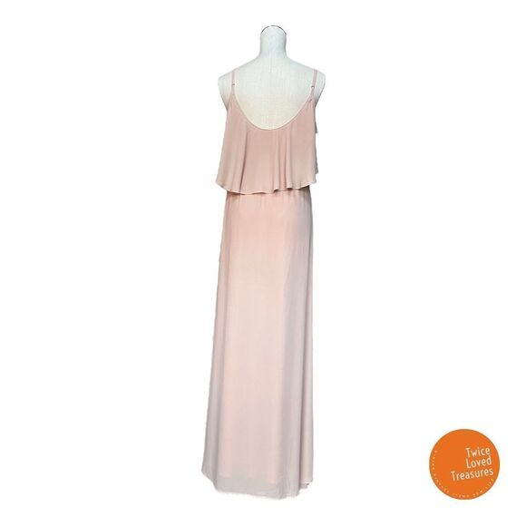 Show Me Your MuMu Caitlin Ruffle Maxi Dress in Dusty Blush - Picture 4 of 13